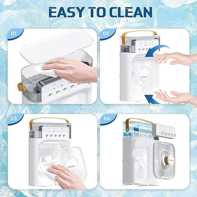 Portable 3-in-1 Air Conditioner Fan & Cooler - Instant Cooling for Home & Office