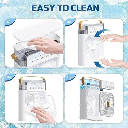 Portable 3-in-1 Air Conditioner Fan & Cooler - Instant Cooling for Home & Office