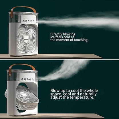 Portable 3-in-1 Air Conditioner Fan & Cooler - Instant Cooling for Home & Office
