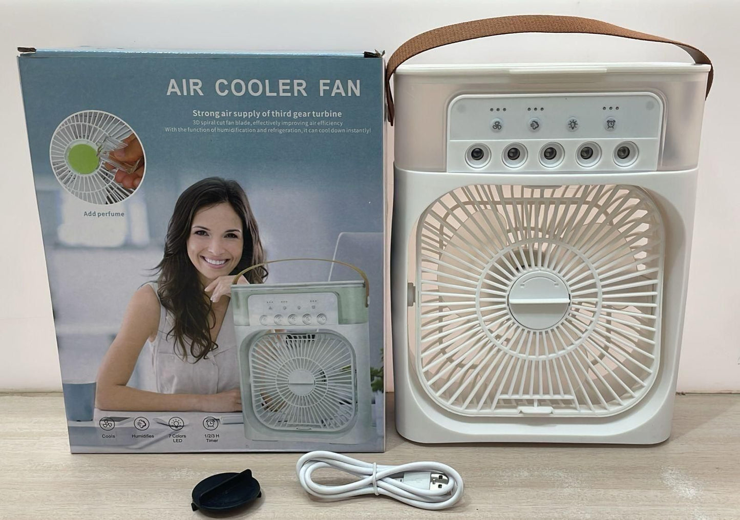 Portable 3-in-1 Air Conditioner Fan & Cooler - Instant Cooling for Home & Office